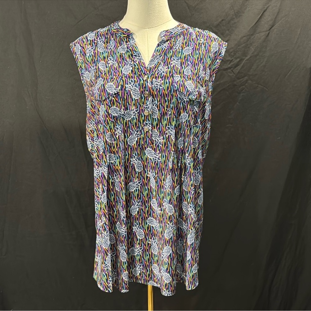 Ava & Grace Vibrant Multicolor Blouse